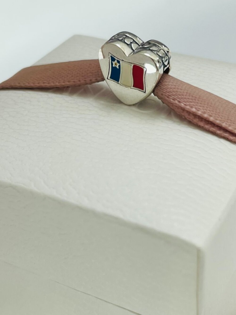 Pandora Vive L'Acadie Flag Exclusive Charm Pendant